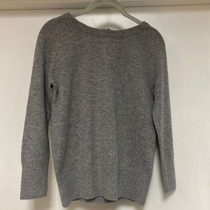 Gorgeous Grey Marled Wool and Cashmere Sweater